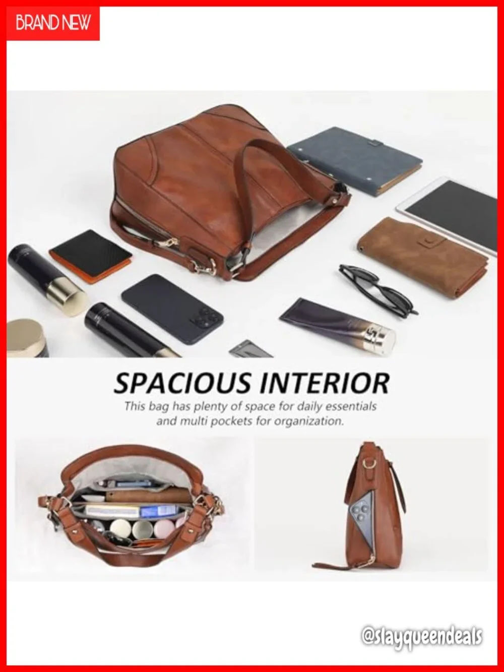 PU Leather Crossbody Bags Set Shoulder Handbags Purse with Wallet Tote Hobo 3PCS
